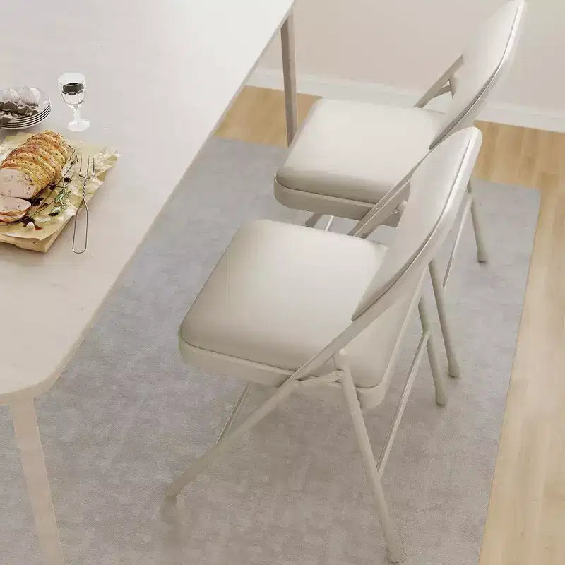 Chaises pliantes, chaises pliantes rembourrées en PU avec structure métallique supportant jusqu'à 158 kg