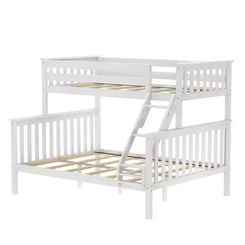 Lit superposé double XL sur grand (Queen size) en bois massif pour adulte