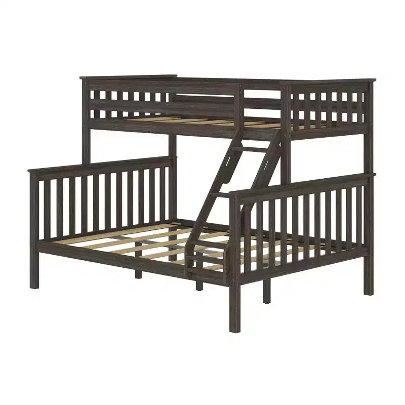 Lit superposé double XL sur grand (Queen size) en bois massif pour adulte