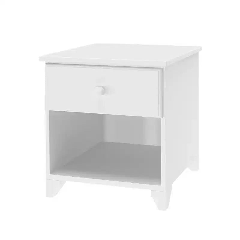 Table de chevet en bois massif avec 1 tiroir pour chambre à coucher