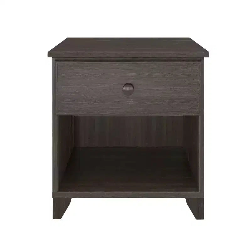 Table de chevet en bois massif avec 1 tiroir pour chambre à coucher