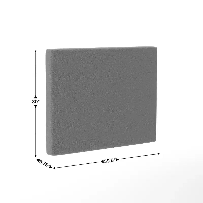 Tête de lit en faux lin avec revêtement élégant, deux options de suspension, station de charge avec 2 prises, port USB, port USB-C
