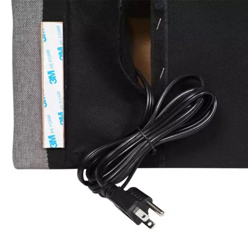 Tête de lit en faux lin avec revêtement élégant, deux options de suspension, station de charge avec 2 prises, port USB, port USB-C