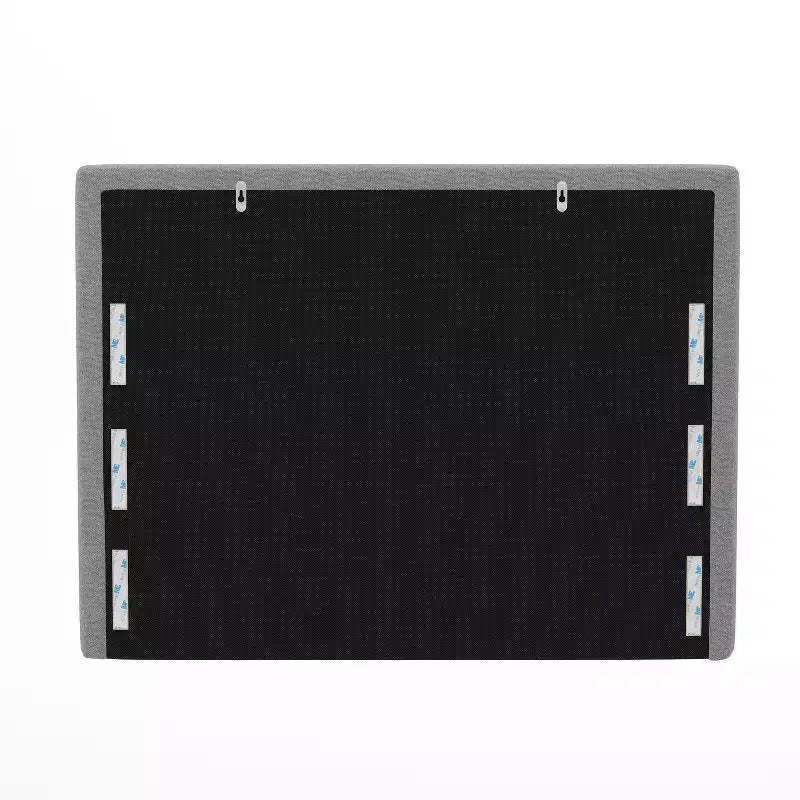 Tête de lit en faux lin avec revêtement élégant, deux options de suspension, station de charge avec 2 prises, port USB, port USB-C