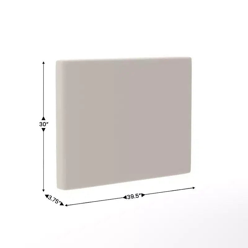 Tête de lit en faux lin avec revêtement élégant, deux options de suspension, station de charge avec 2 prises, port USB, port USB-C